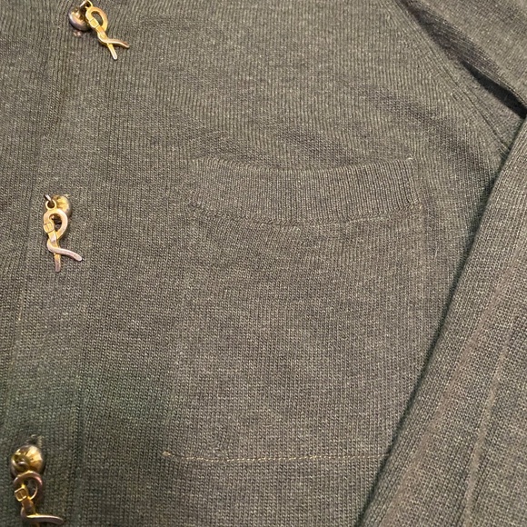 VTG Ballantyne Bonnie Cashin Green Cashmere Cardigan Small - Picture 3 of 10